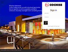 Tablet Screenshot of my.cochise.edu